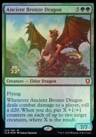 Ancient Bronze Dragon [Commander Legends: Battle for Baldur's Gate Prerelease Promos] - Destination Retro