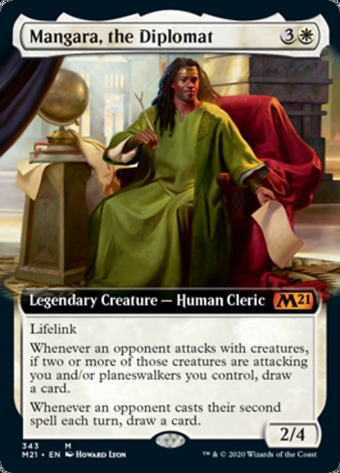 Mangara, the Diplomat (Extended Art) [Core Set 2021] - Destination Retro