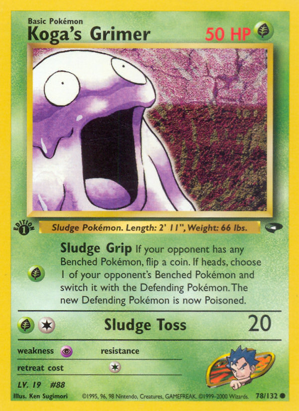 Koga's Grimer (78/132) [Gym Challenge 1st Edition] - Destination Retro