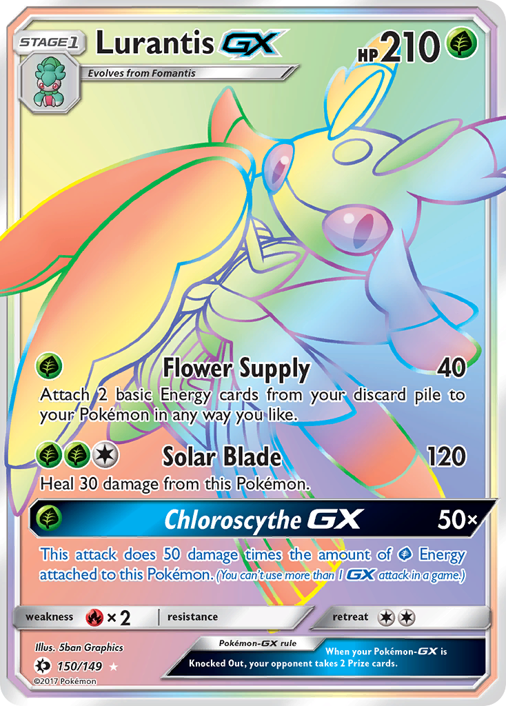 Lurantis GX (150/149) [Sun & Moon: Base Set] - Destination Retro