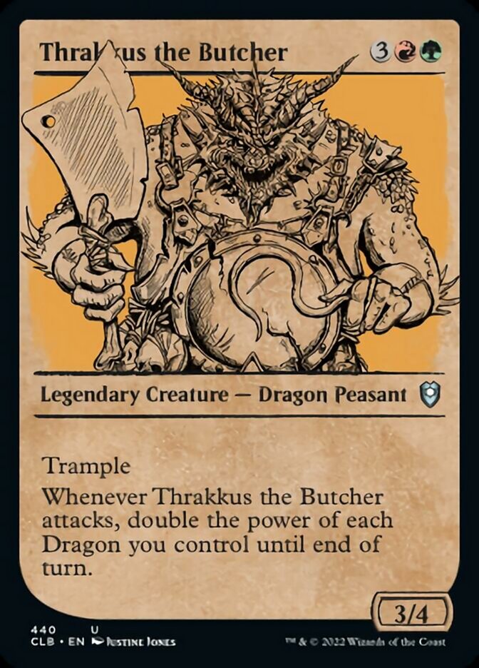 Thrakkus the Butcher (Showcase) [Commander Legends: Battle for Baldur's Gate] - Destination Retro