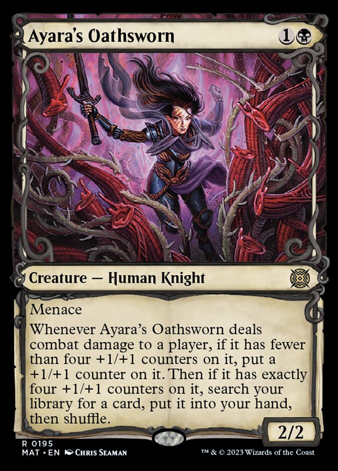 Ayara's Oathsworn (Showcase Halo Foil) [March of the Machine: The Aftermath] - Destination Retro