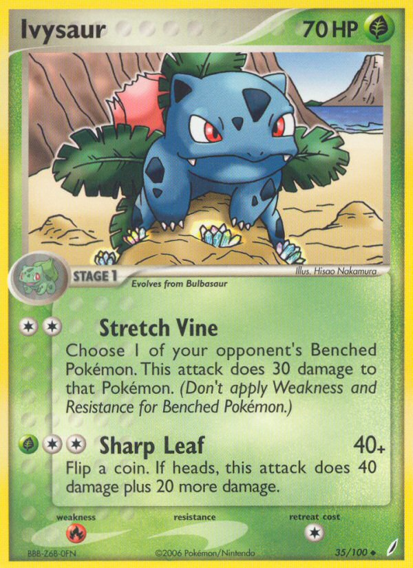 Ivysaur (35/100) [EX: Crystal Guardians] - Destination Retro