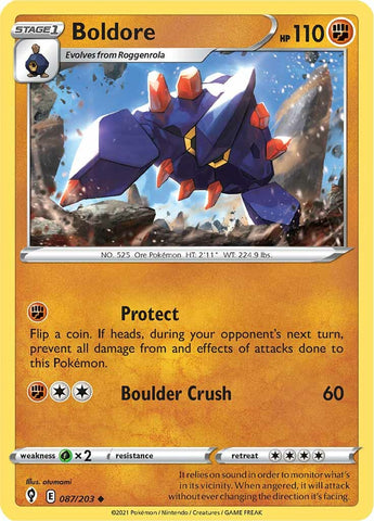 Boldore (087/203) [Sword & Shield: Evolving Skies] - Destination Retro