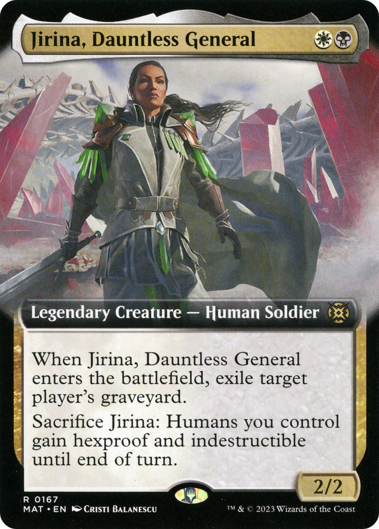Jirina, Dauntless General (Extended Art) [March of the Machine: The Aftermath] - Destination Retro