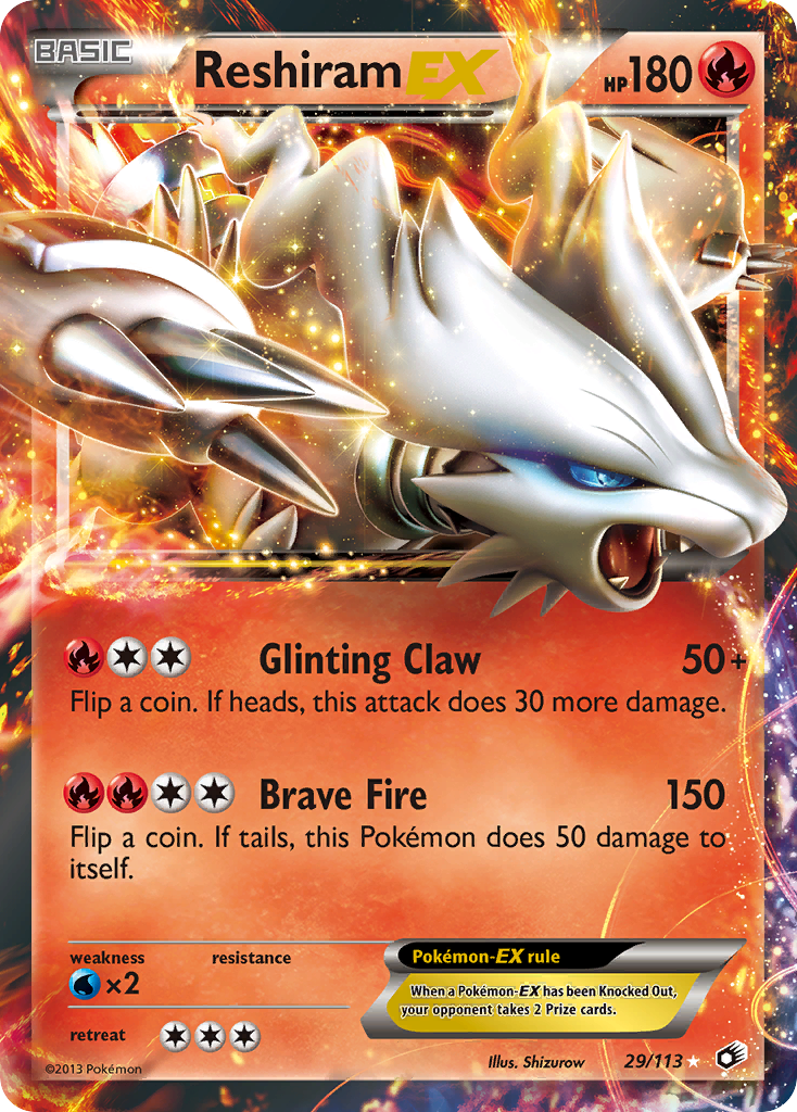 Reshiram EX (29/113) [Black & White: Legendary Treasures] - Destination Retro