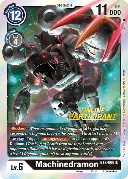 Machinedramon [BT2-066] (Online Participant) [Release Special Booster Ver.1.0 Promos] - Destination Retro