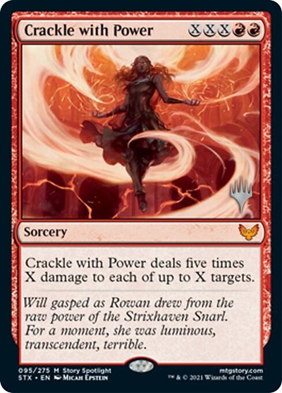Crackle with Power (Promo Pack) [Strixhaven: School of Mages Promos] - Destination Retro