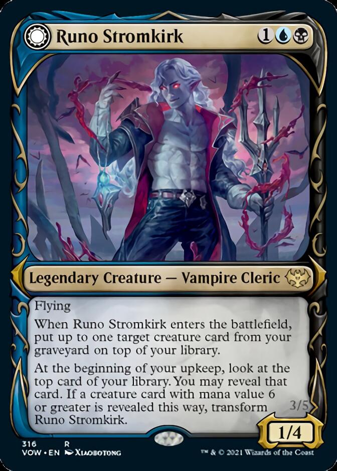 Runo Stromkirk // Krothuss, Lord of the Deep (Showcase Fang Frame) [Innistrad: Crimson Vow] - Destination Retro
