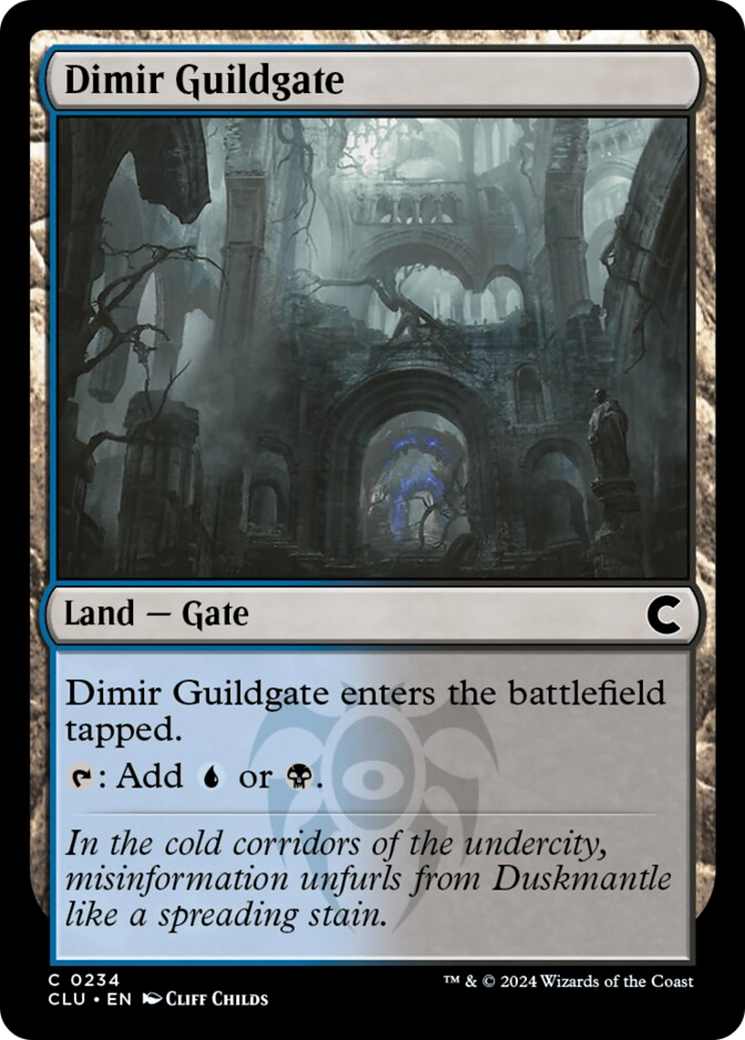 Dimir Guildgate [Ravnica: Clue Edition] - Destination Retro