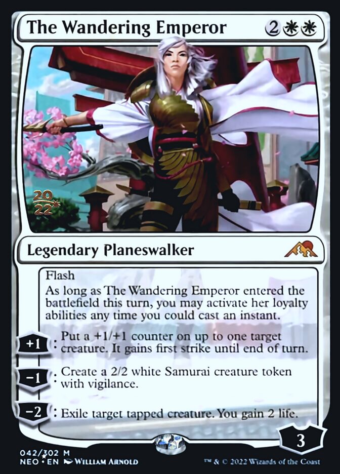 The Wandering Emperor [Kamigawa: Neon Dynasty Prerelease Promos] - Destination Retro