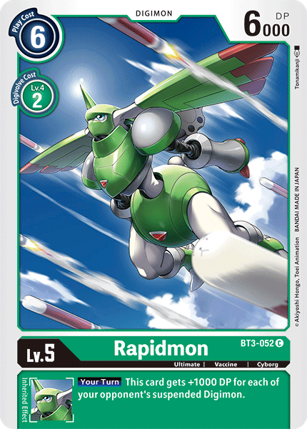 Rapidmon [BT3-052] [Release Special Booster Ver.1.5] - Destination Retro