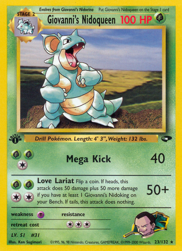 Giovanni's Nidoqueen (23/132) [Gym Challenge 1st Edition] - Destination Retro