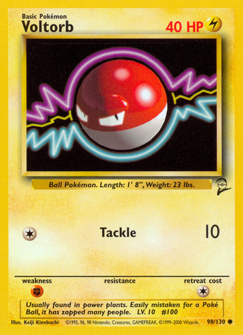 Voltorb (98/130) [Base Set 2] - Destination Retro