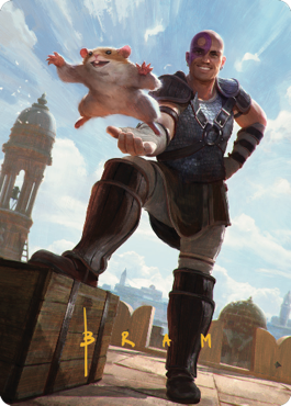Minsc & Boo, Timeless Heroes Art Card (72) (Gold-Stamped Signature) [Commander Legends: Battle for Baldur's Gate Art Series] - Destination Retro