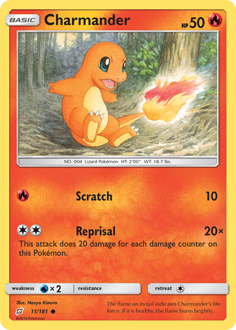 Charmander (11/181) [Sun & Moon: Team Up] - Destination Retro