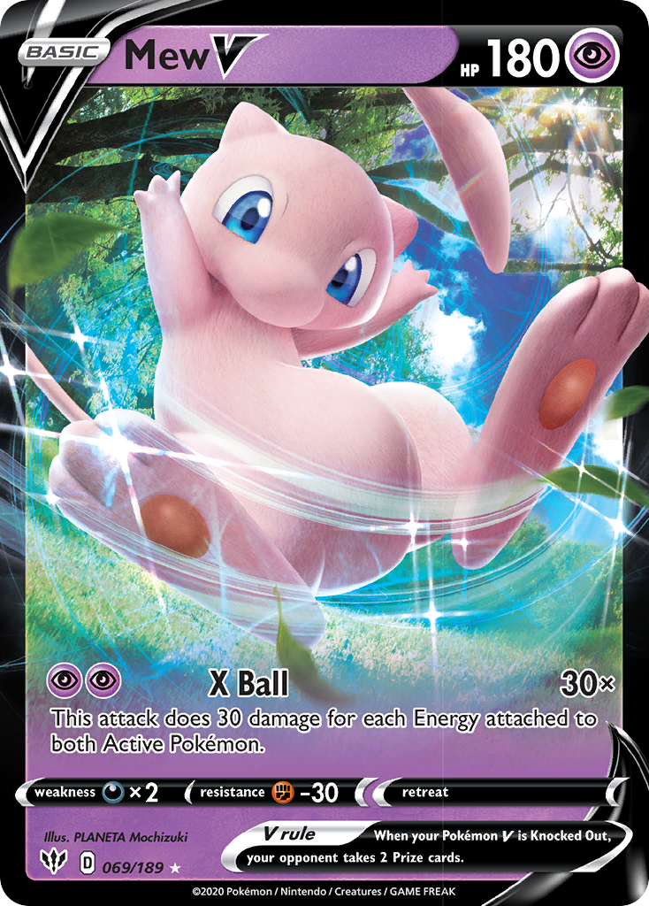 Mew V (69/189) [Sword & Shield: Darkness Ablaze] - Destination Retro