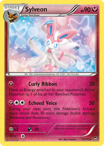 Sylveon (72/111) (Theme Deck Exclusive) [XY: Furious Fists] - Destination Retro