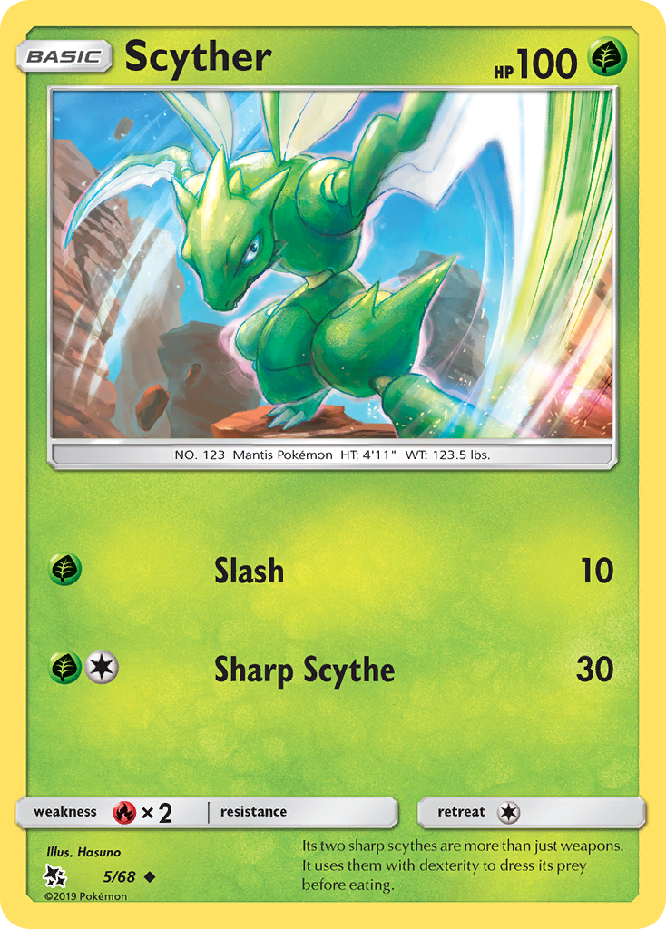 Scyther (5/68) [Sun & Moon: Hidden Fates] - Destination Retro