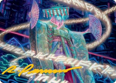 Satsuki, the Living Lore Art Card (Gold-Stamped Signature) [Kamigawa: Neon Dynasty Art Series] - Destination Retro
