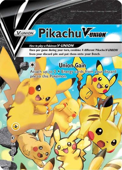 Pikachu V-UNION (SWSH139) (Celebrations) [Sword & Shield: Black Star Promos] - Destination Retro