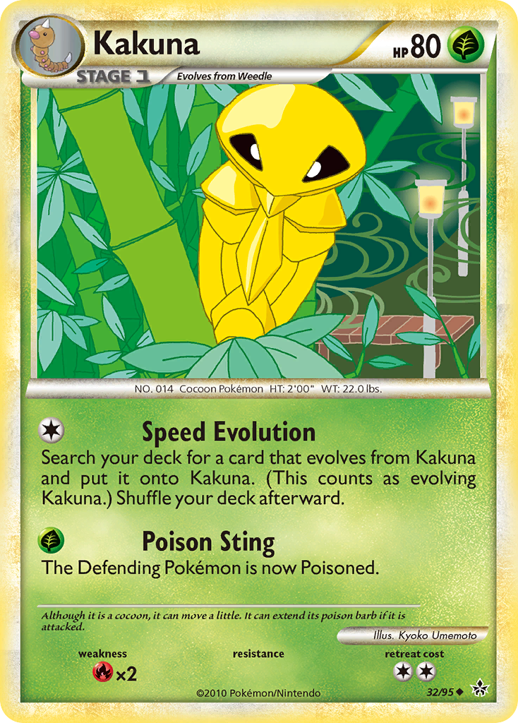 Kakuna (32/95) [HeartGold & SoulSilver: Unleashed] - Destination Retro