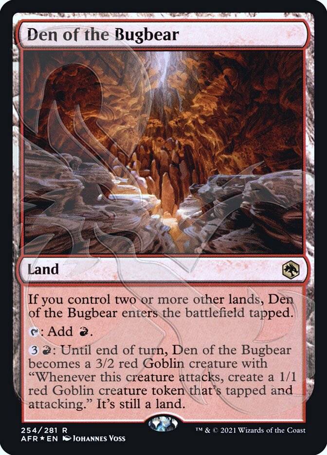 Den of the Bugbear (Ampersand Promo) [Dungeons & Dragons: Adventures in the Forgotten Realms Promos] - Destination Retro