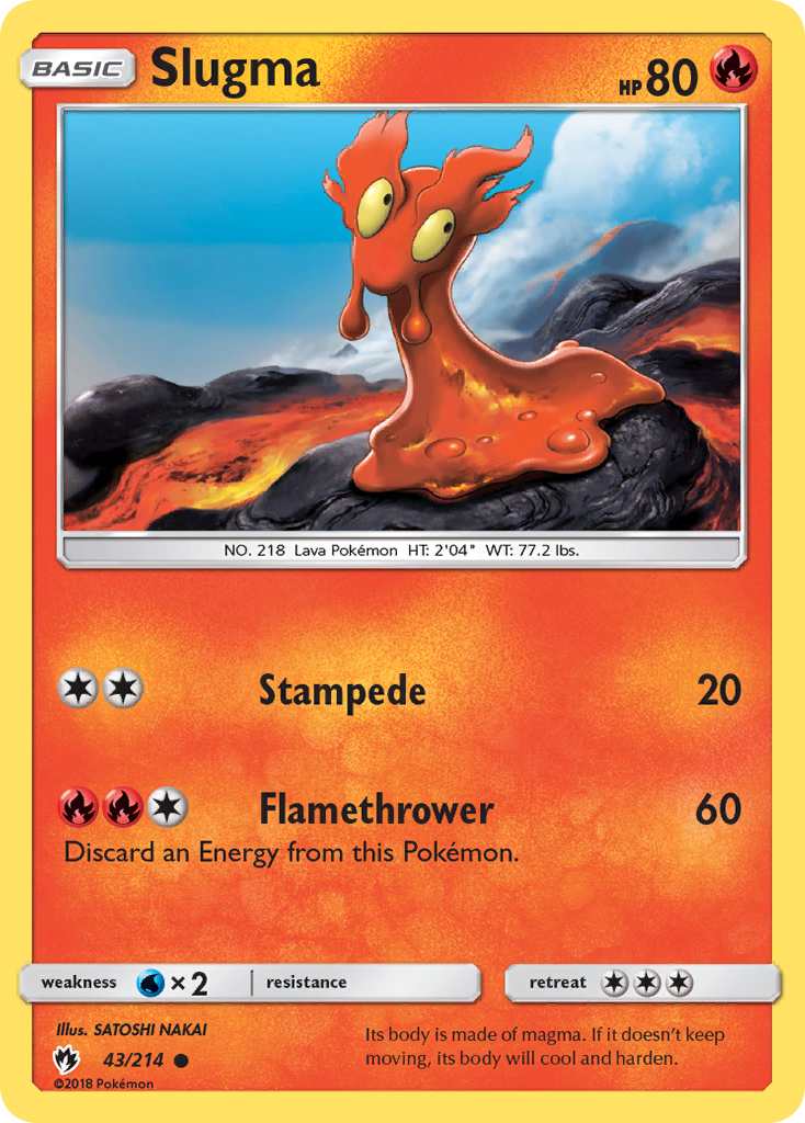 Slugma (43/214) [Sun & Moon: Lost Thunder] - Destination Retro