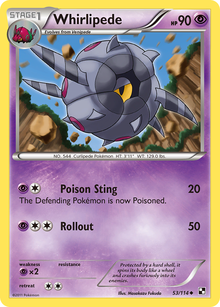 Whirlipede (53/114) [Black & White: Base Set] - Destination Retro
