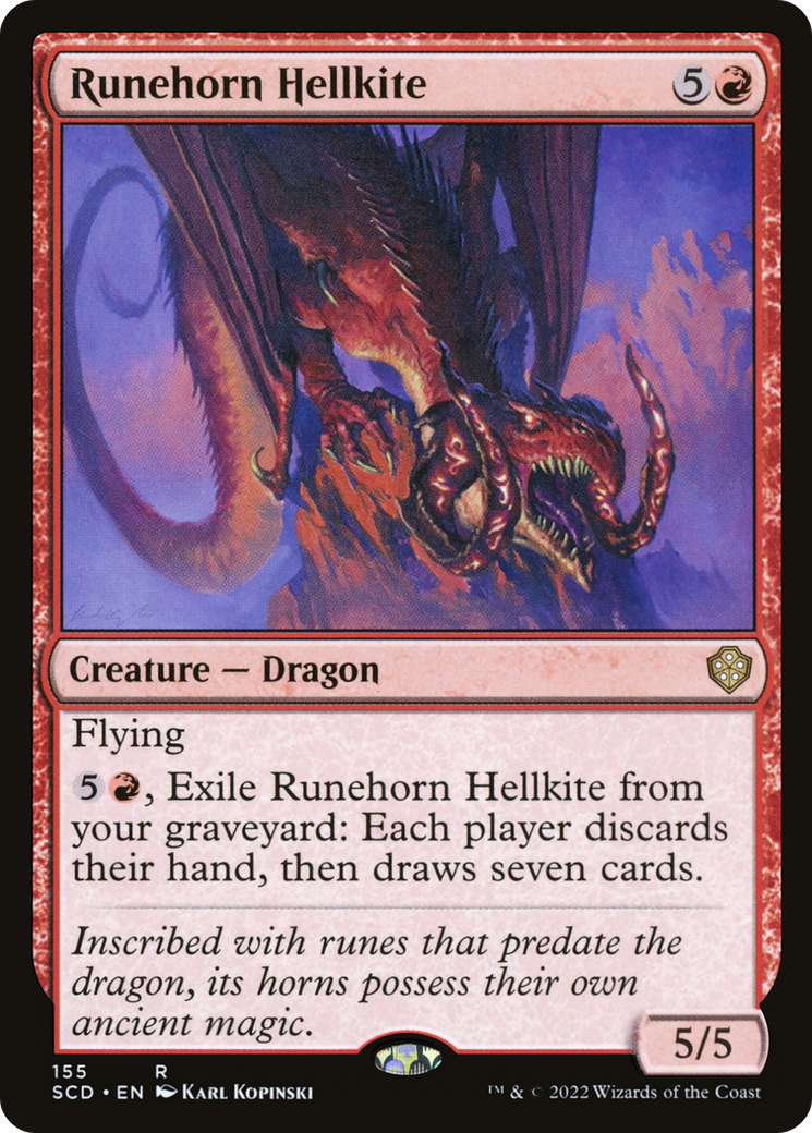 Runehorn Hellkite [Starter Commander Decks] - Destination Retro