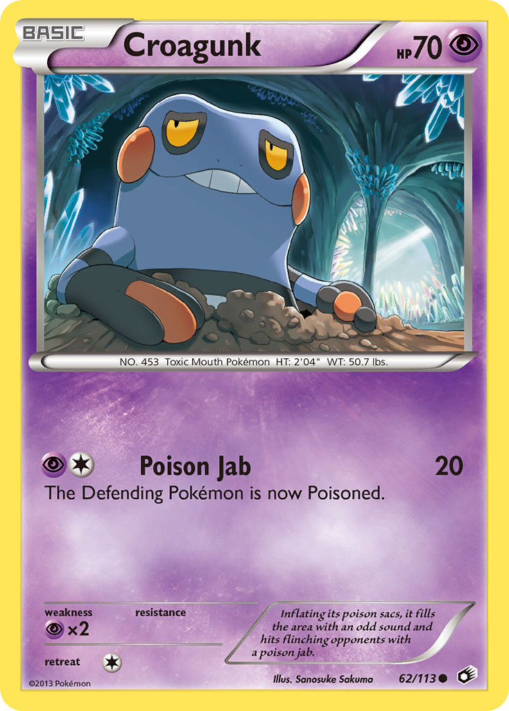 Croagunk (62/113) [Black & White: Legendary Treasures] - Destination Retro