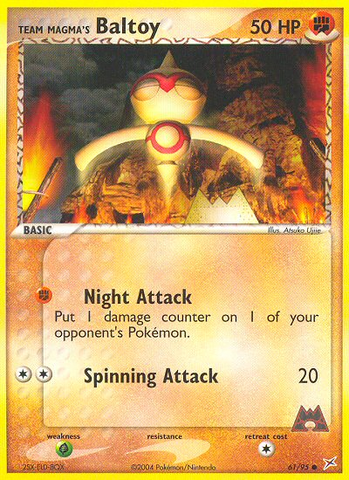 Team Magma's Baltoy (61/95) [EX: Team Magma vs Team Aqua] - Destination Retro