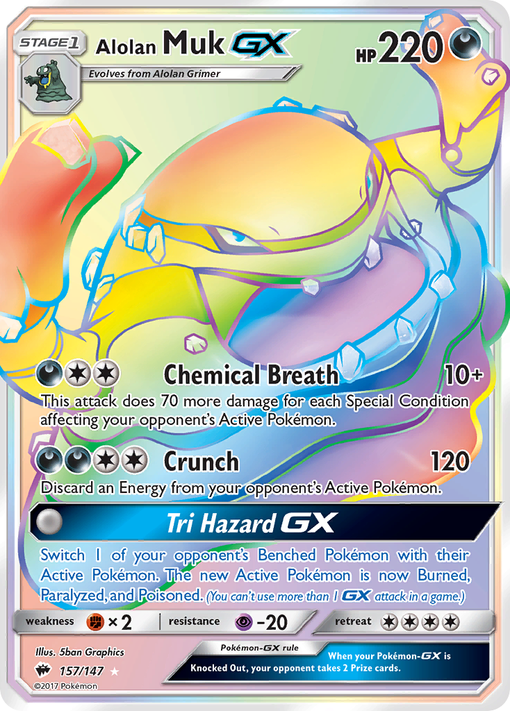 Alolan Muk GX (157/147) [Sun & Moon: Burning Shadows] - Destination Retro