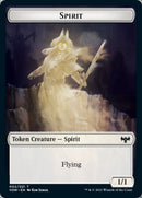 Human (001) // Spirit (002) Double-sided Token [Innistrad: Crimson Vow Tokens] - Destination Retro
