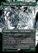 Thrun, Breaker of Silence (Borderless Manga Step-and-Compleat Foil) [Phyrexia: All Will Be One] - Destination Retro