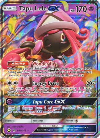 Tapu Lele GX (60a/145) (Alternate card) (Jumbo Card) [Sun & Moon: Guardians Rising] - Destination Retro