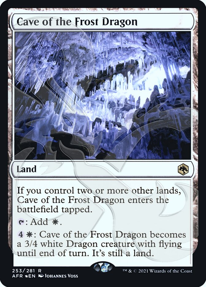 Cave of the Frost Dragon (Ampersand Promo) [Dungeons & Dragons: Adventures in the Forgotten Realms Promos] - Destination Retro