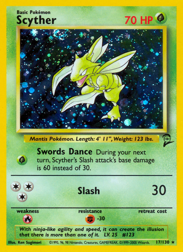 Scyther (17/130) [Base Set 2] - Destination Retro