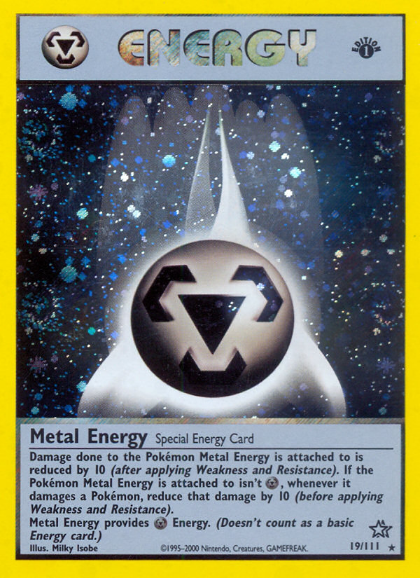 Metal Energy (19/111) [Neo Genesis 1st Edition] - Destination Retro
