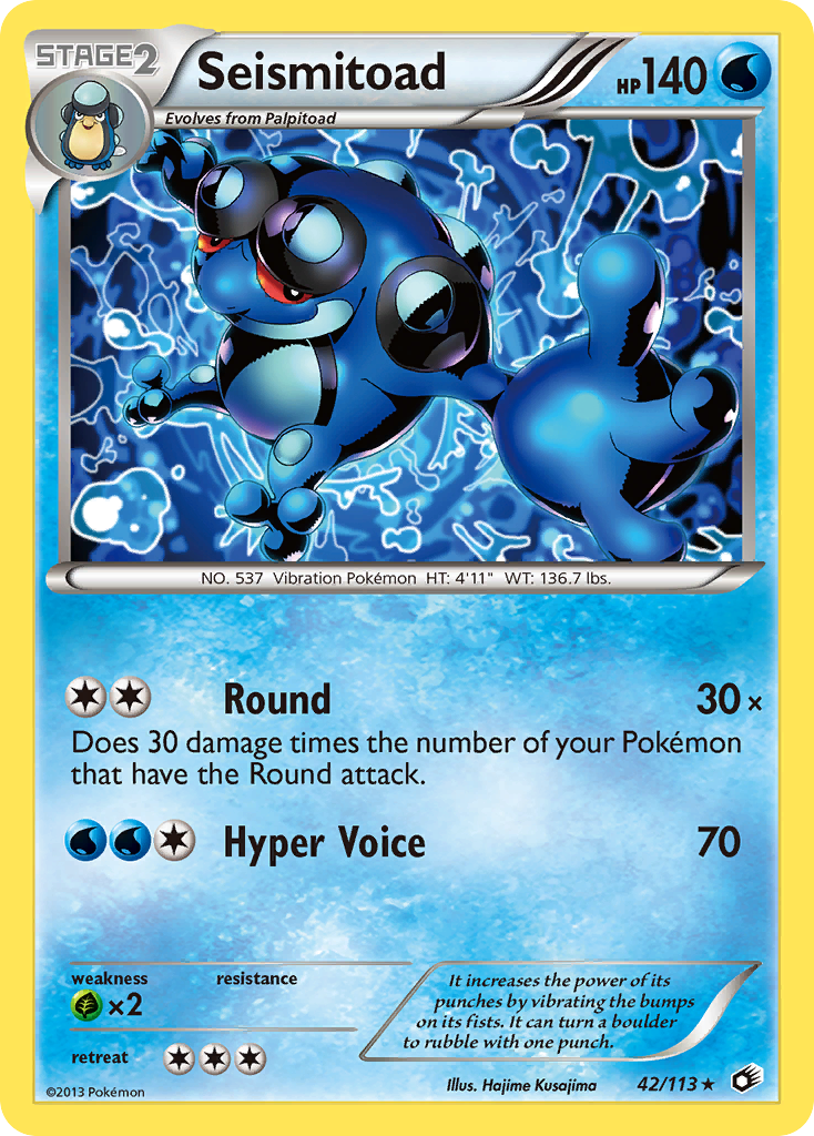 Seismitoad (42/113) [Black & White: Legendary Treasures] - Destination Retro