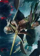 Serpent-Blade Assailant Art Card (40) [March of the Machine Art Series] - Destination Retro