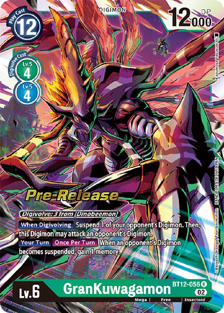 GranKuwagamon [BT12-056] [Across Time Pre-Release Cards] - Destination Retro