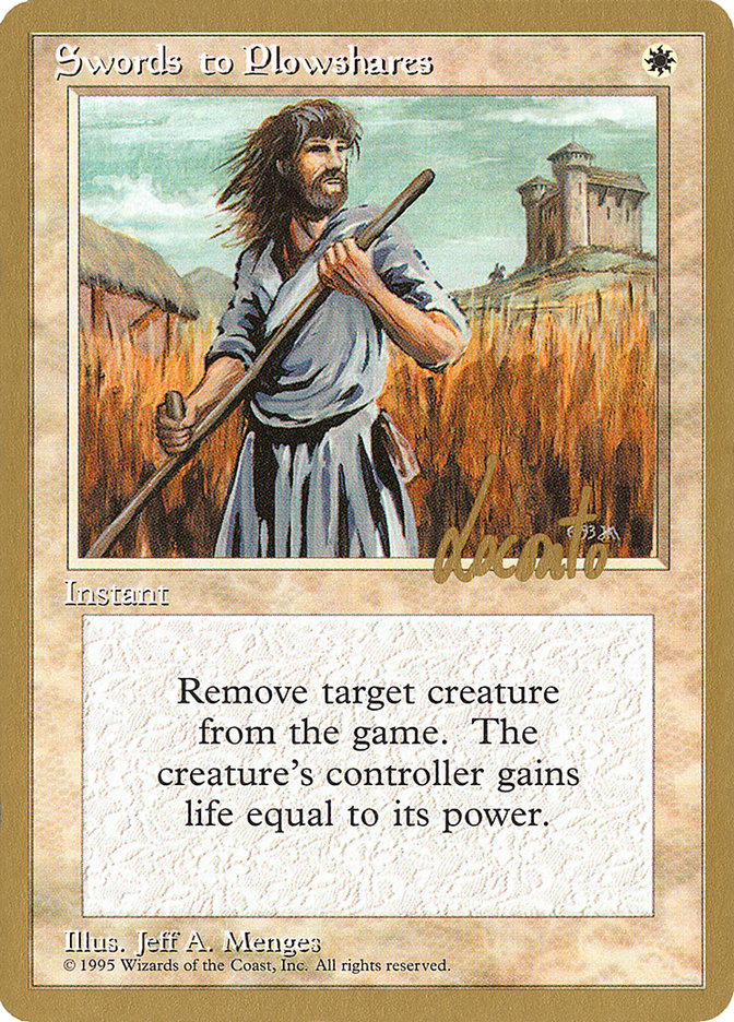 Swords to Plowshares (Michael Loconto) [Pro Tour Collector Set] - Destination Retro