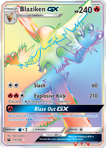 Blaziken GX (170/168) [Sun & Moon: Celestial Storm] - Destination Retro