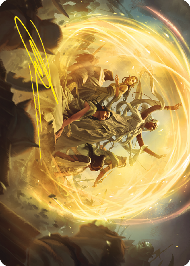 Heroic Intervention Art Card (Gold-Stamped Signature) [The Lord of the Rings: Tales of Middle-earth Art Series] - Destination Retro