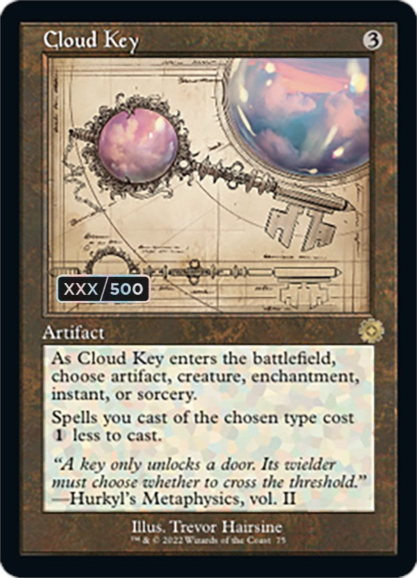 Cloud Key (Retro Schematic) (Serial Numbered) [The Brothers' War Retro Artifacts] - Destination Retro