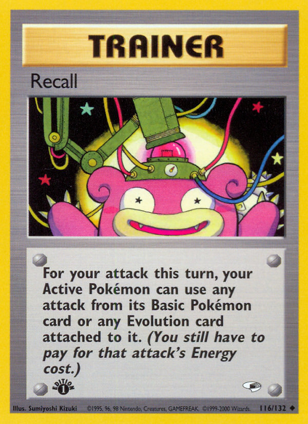 Recall (116/132) [Gym Heroes 1st Edition] - Destination Retro