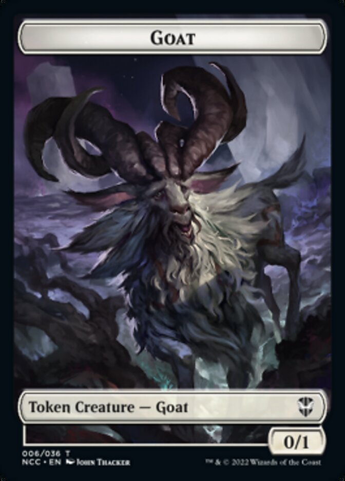 Zombie // Goat Double-sided Token [Streets of New Capenna Commander Tokens] - Destination Retro