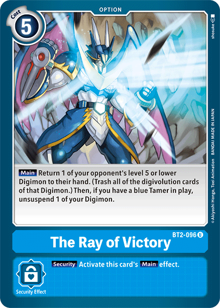 The Ray of Victory [BT2-096] [Release Special Booster Ver.1.5] - Destination Retro