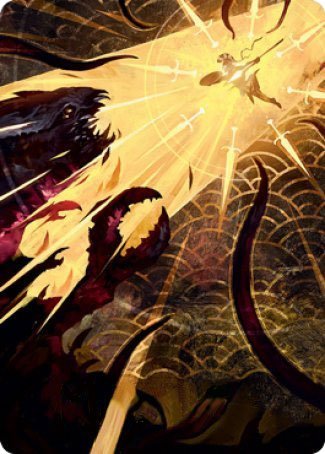 Defiant Strike Art Card [Strixhaven: School of Mages Art Series] - Destination Retro
